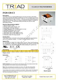 FS20-120-C2 Datasheet Cover