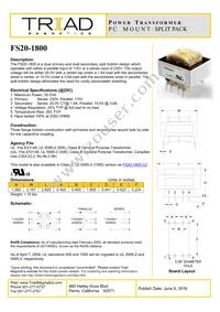 FS20-1800 Datasheet Cover