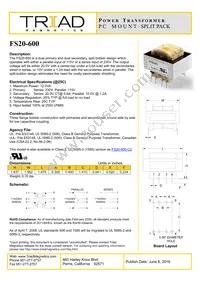 FS20-600 Datasheet Cover