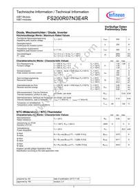 FS200R07N3E4RBOSA1 Datasheet Page 3