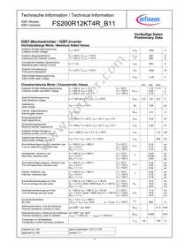 FS200R12KT4RB11BOSA1 Datasheet Page 2