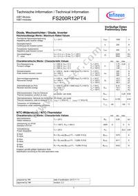 FS200R12PT4BOSA1 Datasheet Page 3