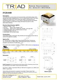 FS28-040 Datasheet Cover