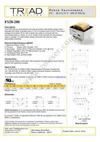 FS28-200 Datasheet Cover