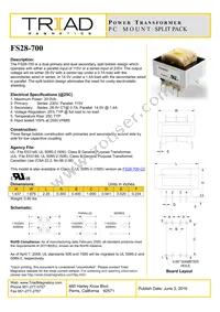 FS28-700 Datasheet Cover