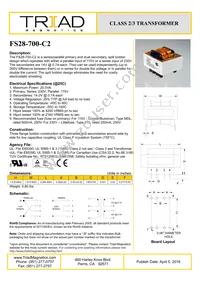 FS28-700-C2 Datasheet Cover