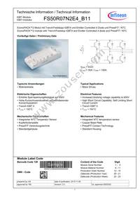 FS50R07N2E4B11BOSA1 Datasheet Cover