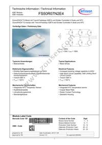 FS50R07N2E4BOSA1 Datasheet Cover