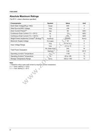 FS6S1265REYDTU Datasheet Page 2