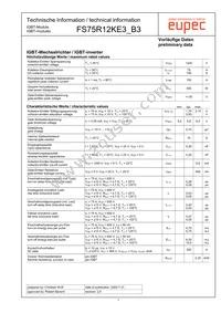 FS75R12KE3_B3 Datasheet Cover