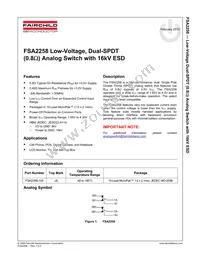 FSA2258L10X Datasheet Page 2