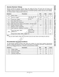 FSA2259UMX Datasheet Page 4