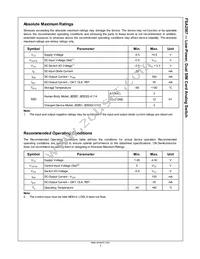 FSA2567MPX Datasheet Page 3
