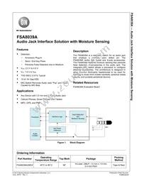 FSA8039AUMSX Datasheet Cover