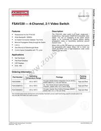 FSAV330MTCX Datasheet Page 2