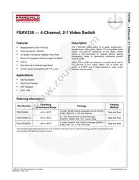 FSAV330QSCX Datasheet Page 2