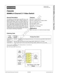 FSAV450MTC Datasheet Cover