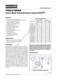 FSDL0165RN Datasheet Cover