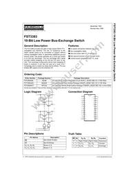 FST3383QSC Datasheet Cover