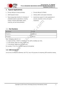 FT121Q-T Datasheet Page 2