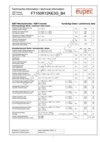 FT150R12KE3G_B4 Datasheet Cover