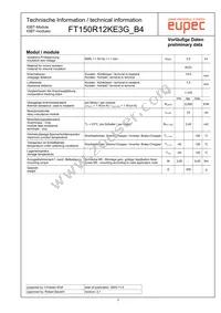 FT150R12KE3G_B4 Datasheet Page 3