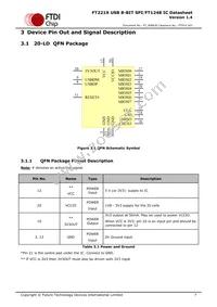 FT221XQ-T Datasheet Page 7
