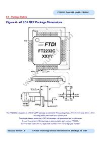 FT2232C-REEL Datasheet Page 15