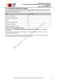 FT2232D-TRAY Datasheet Page 12