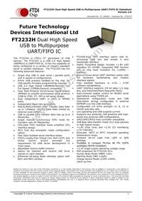 FT2232H-56Q-REEL Datasheet Cover