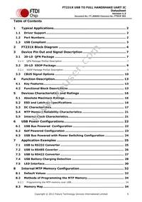FT231XQ-R Datasheet Page 5