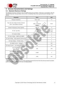 FT232BM-REEL Datasheet Page 11
