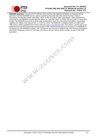 FT232BQ-REEL Datasheet Page 13