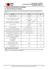 FT232BQ-REEL Datasheet Page 14