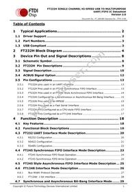 FT232HQ-TRAY Datasheet Page 5