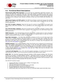 FT232HQ-TRAY Datasheet Page 19