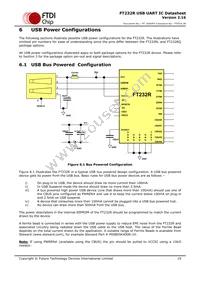 FT232RQ-TRAY Datasheet Page 19