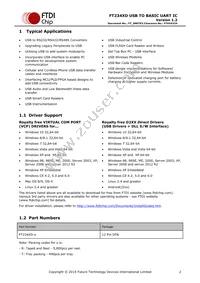 FT234XD-T Datasheet Page 2