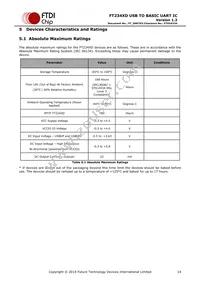 FT234XD-T Datasheet Page 14