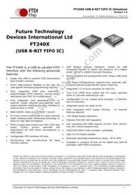 FT240XS-R Datasheet Cover