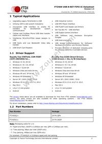 FT240XS-R Datasheet Page 2