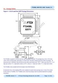 FT245BL-TRAY Datasheet Page 12