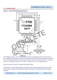 FT245BM Datasheet Page 12
