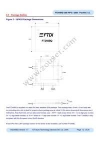 FT245BQ-REEL Datasheet Page 12