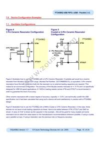 FT245BQ-REEL Datasheet Page 15