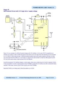 FT245BQ-REEL Datasheet Page 20