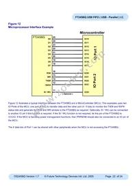 FT245BQ-REEL Datasheet Page 22