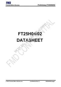 FT25H04S-RT Datasheet Cover