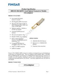 FTL410QE4C Datasheet Cover