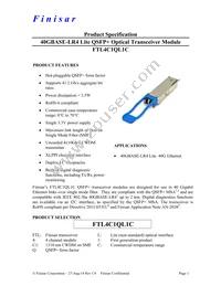 FTL4C1QL1C Datasheet Cover